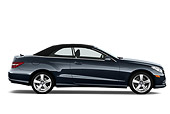 AUT 05 IZ0046 01
2011 Mercedes-Benz E550 Convertible Dark Gray Profile View On White Seamless