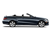 AUT 05 IZ0047 01
2011 Mercedes-Benz E550 Convertible Dark Gray Profile View On White Seamless