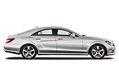 AUT 05 IZ0052 01
2013 Mercedes-Benz CLS Class Silver Profile View On White Seamless