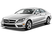 AUT 05 IZ0053 01
2013 Mercedes-Benz CLS Class Silver 3/4 Front View On White Seamless