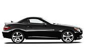 AUT 05 IZ0061 01
2012 Mercedes-Benz SLK Class Black Profile View On White Seamless
