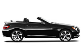 AUT 05 IZ0062 01
2012 Mercedes-Benz SLK Class Black Profile View On White Seamless