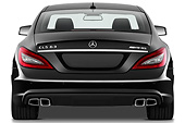 AUT 05 IZ0078 01
2013 Mercedes-Benz CLS63 AMG Sedan Black Rear View On White Seamless