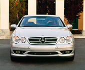 AUT 05 RK0185 01
2001 Mercedes-Benz CL600 Silver Head On Shot By Pillars On Pavement