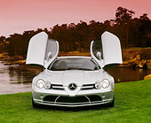AUT 05 RK0369 01
2005 Mercedes-Benz SLR McLaren Silver Head On Shot On Grass