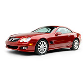 AUT 05 RK0498 01
2007 Mercedes-Benz SL550 Roadster Storm Red 3/4 Side View Studio