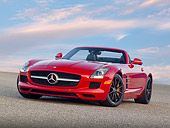 AUT 05 RK0673 01
2012 Mercedes-Benz SLS Roadster Red 3/4 Front View On Pavement