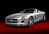 AUT 05 RK0684 01
2012 Mercedes-Benz SLS Silver 3/4 Front View In Studio