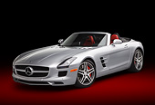 AUT 05 RK0688 01
2012 Mercedes-Benz SLS Silver 3/4 Front View In Studio