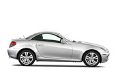 AUT 05 IZ0007 01
2010 Mercedes-Benz SLK350 Roadster Silver Profile View Studio