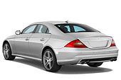 AUT 05 IZ0018 01
2011 Mercedes-Benz CLS 63 Silver 3/4 Rear View Studio
