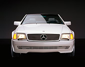 AUT 05 RK0047 02
1995 Mercedes-Benz 500SL Convertible White Head On Shot Studio