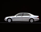 AUT 05 RK0171 01
2000 Mercedes-Benz S430 Sedan Silver Profile On Gray Line Studio