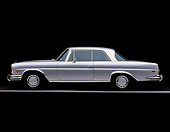 AUT 05 RK0207 03
1971 Mercedes 280 SE Coupe Silver Profile On Gray Line Studio