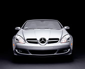 AUT 05 RK0394 03
2005 Mercedes-Benz SLK350 Convertible Silver Head On Shot Studio