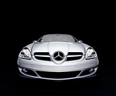 AUT 05 RK0395 07
2005 Mercedes-Benz SLK350 Convertible Silver Wide Angle Head On Shot Studio