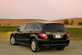 AUT 05 RK0454 01
2006 Mercedes-Benz R500 Black 3/4 Rear On Pavement By Grass Hills