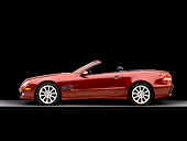 AUT 05 RK0493 01
2007 Mercedes-Benz SL550 Roadster Storm Red Profile View Studio