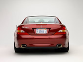 AUT 05 RK0502 01
2007 Mercedes-Benz SL550 Roadster Storm Red Low Rear View Studio