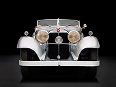 AUT 05 RK0538 01
1934 Mercedes-Benz 380K Convertible Silver Head On View Studio