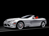 AUT 05 RK0570 01
2008 Mercedes-Benz SLR McLaren Roadster Silver 3/4 Front View Studio