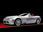 AUT 05 RK0570 02
2008 Mercedes-Benz SLR McLaren Roadster Silver 3/4 Front View Studio