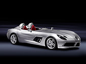 AUT 05 RK0583 01
2009 Mercedes McLaren SLR Stirling Moss Silver 3/4 Front View Studio