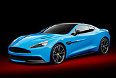 AUT 06 BK0010 01
2013 Aston Martin Vanquish Blue 3/4 Front View In Studio