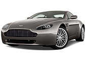 AUT 06 IZ0004 01
2013 Aston Martin Vantage V8 Coupe Gray 3/4 Front View On White Seamless
