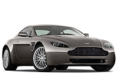 AUT 06 IZ0005 01
2013 Aston Martin Vantage V8 Coupe Gray 3/4 Front View On White Seamless