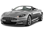AUT 06 IZ0010 01
2013 Aston Martin DBS Volante Convertible Silver 3/4 Front View On White Seamless