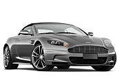 AUT 06 IZ0011 01
2013 Aston Martin DBS Volante Convertible Silver 3/4 Front View On White Seamless