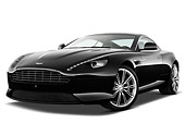 AUT 06 IZ0029 01
2012 Aston Martin Virage Black 3/4 Front View On White Seamless