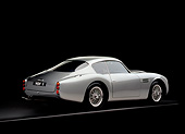 AUT 06 RK0027 02
1962 Aston Martin DB4 GT Zagato Silver 3/4 Rear View On Gray Line Studio