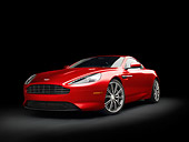 AUT 06 RK0137 01
2012 Aston Martin Virage Red 3/4 Front View In Studio