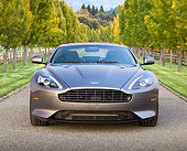 AUT 06 RK0158 01
2012 Aston Martin Virage Silver Front View On Pavement By Trees