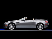 AUT 06 RK0123 01
2009 Aston Martin Vantage Roadster Gray Profile View Studio