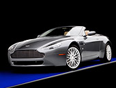AUT 06 RK0126 01
2009 Aston Martin Vantage Roadster Gray 3/4 Front View Studio