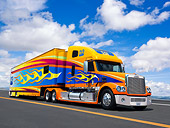 AUT 07 RK0027 01
2007 Freightliner Big Rig PPG Paint 3/4 Front View On Pavement