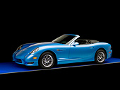AUT 08 RK0046 01
2006 Panoz Esperante GT Convertible Blue 3/4 Side View Studio