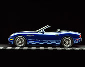 AUT 08 RK0020 04
2000 Panoz Esperante Prototype Blue Profile View On Checkered Line Studio