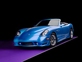AUT 08 RK0048 01
2006 Panoz Esperante GT Convertible Blue 3/4 Front View Studio