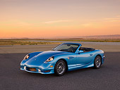 AUT 08 RK0052 01
2006 Panoz Esperante GT Convertible Blue 3/4 Front View On Pavement