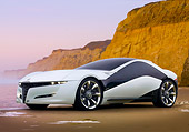 AUT 09 BK0024 01
Alfa Romeo Pandion Concept Black And White 3/4 Front View On Beach By Cliffs