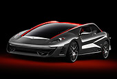 AUT 09 BK0031 01
Bertone Nuccio Concept Gray And Red 3/4 Front View In Studio