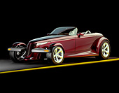 AUT 09 RK0017 10
Plymouth Prowler 3/4 Side View On Yellow Line Studio Background