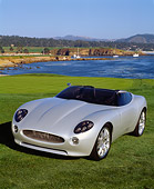 AUT 09 RK0372 12
Jaguar F-Type Roadster Concept Car Silver 3/4 Front View On Grass By Water