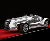 AUT 09 RK0427 05
Special Six Roadster Silver Front 3/4 View On Red Floor Gray Line Studio