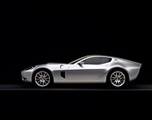 AUT 09 RK0821 12
2004 Ford Shelby GR-1 Silver Profile View On Gray Floor Studio