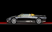 AUT 09 RK0831 07
2005 Spyker C12 La Turbie Spyder Gray Profile View On Red Floor Checkered Line Studio